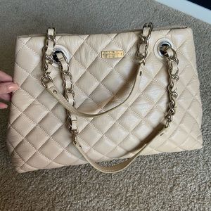 Kate Spade Camel Quilted Gold Coast Maryanne Tote